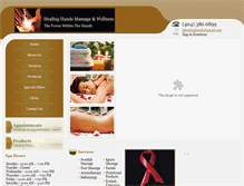 Tablet Screenshot of healinghandsmassagewellness.com